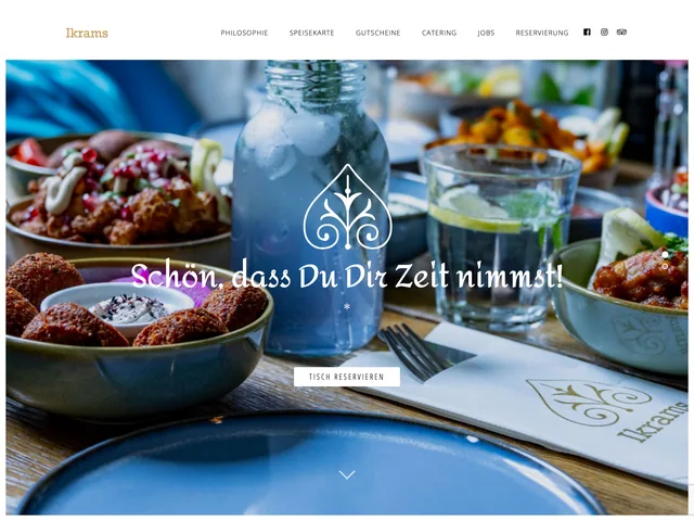 Startseite von ikrams.de - Restaurant für moderne libanesische Küche am Bodensee